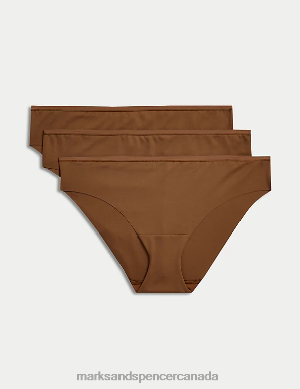 Unisex Topaz Clothing Marks & Spencer 3pk No VPL Flexifit Brazilian Knickers 20VTD3696 - Marks and Spencer Canada locations