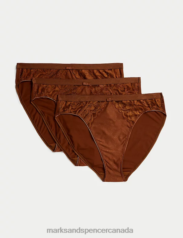 Marks and Spencer sale - Unisex Topaz Clothing Marks & Spencer 3pk Wildblooms High Leg Knickers 20VTD4011