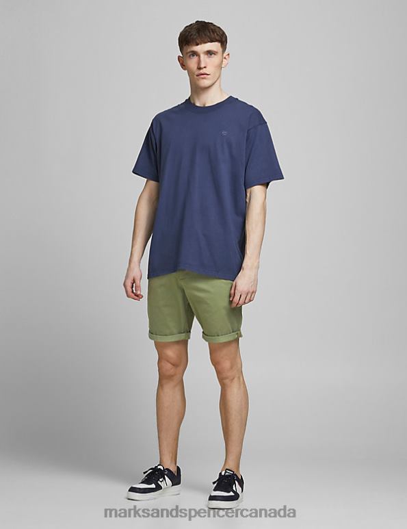 Unisex Fern Green Clothing Marks & Spencer Regular Fit Chino Shorts 20VTD6369 - Marks and Spencer online