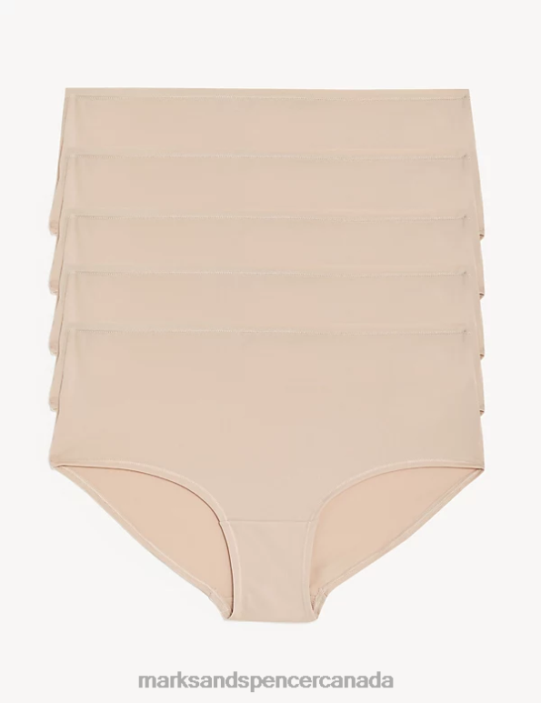 Unisex Rose Quartz Clothing Marks & Spencer 5pk No VPL Microfibre Low Rise Shorts 20VTD4467 - Marks and Spencer Canada locations