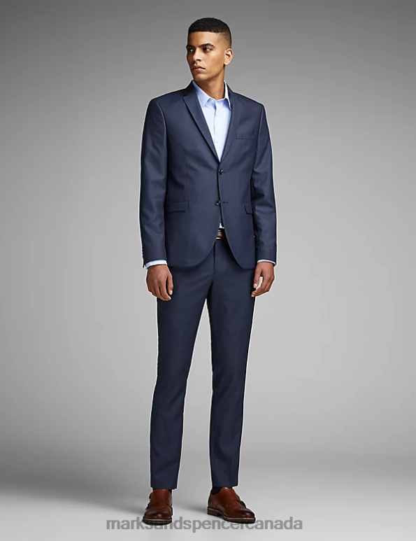 Unisex Navy Clothing Marks & Spencer Tailored Fit Trousers 20VTD6215 - Marks and Spencer Canada locations