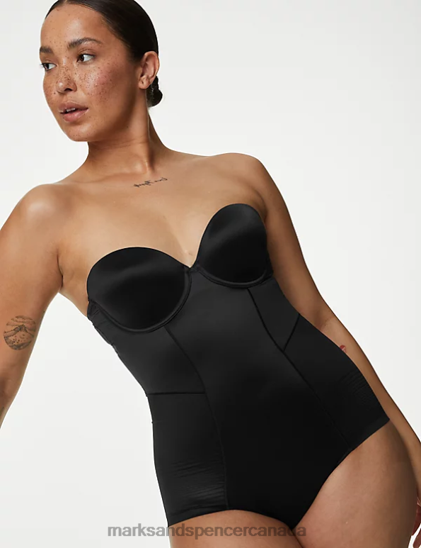 Marks and Spencer near me - Unisex Black Lingerie Marks & Spencer Body Define Firm Control Bodysuit A-E 20VTD3980