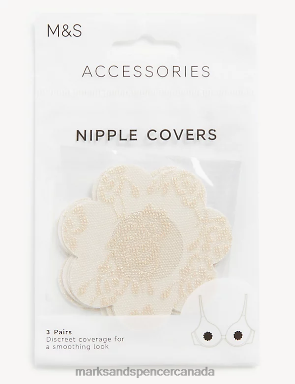 Unisex Clear Lingerie Marks & Spencer 3pk Floral Nipple Covers 20VTD4340 - Marks and Spencer Canada locations