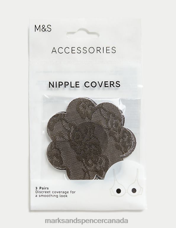 Marks and Spencer sale - Unisex Rich Amber Lingerie Marks & Spencer 3pk Floral Nipple Covers 20VTD4714