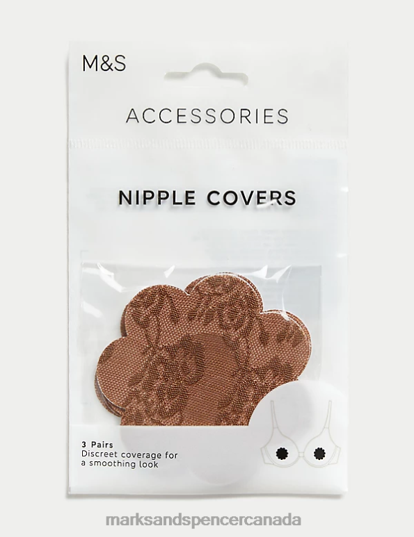 Marks and Spencer near me - Unisex Rich Quartz Lingerie Marks & Spencer 3pk Floral Nipple Covers 20VTD4713