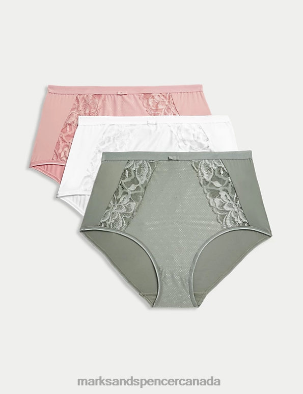 Marks and Spencer Canada - Unisex Antique Rose Lingerie Marks & Spencer 3pk Wildblooms Full Briefs 20VTD3991