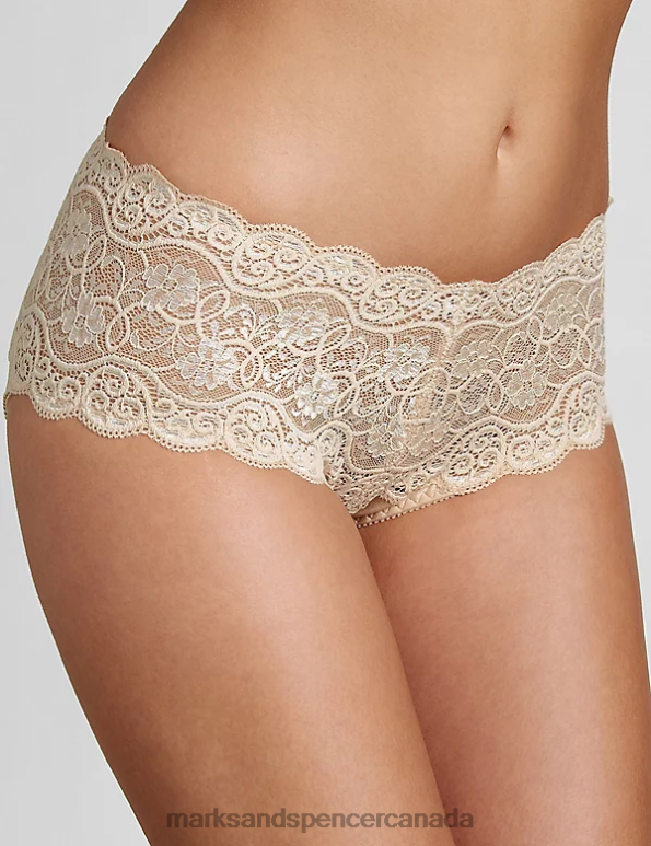 Marks and Spencer sale - Unisex Biscuit Lingerie Marks & Spencer Amourette 300 All Over Lace Full Briefs 20VTD4628