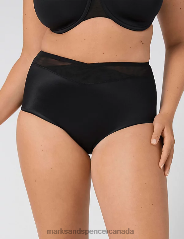 Marks and Spencer Canada - Unisex Black Lingerie Marks & Spencer True Shape Sensation Maxi Full Briefs 20VTD4384