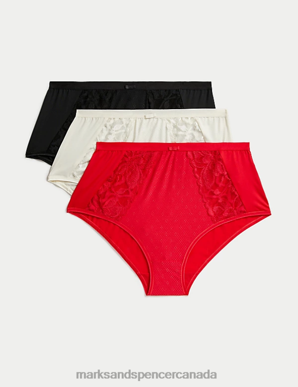 Unisex Scarlet Lingerie Marks & Spencer 3pk Wildblooms Full Briefs 20VTD3989 - Marks and Spencer Canada locations