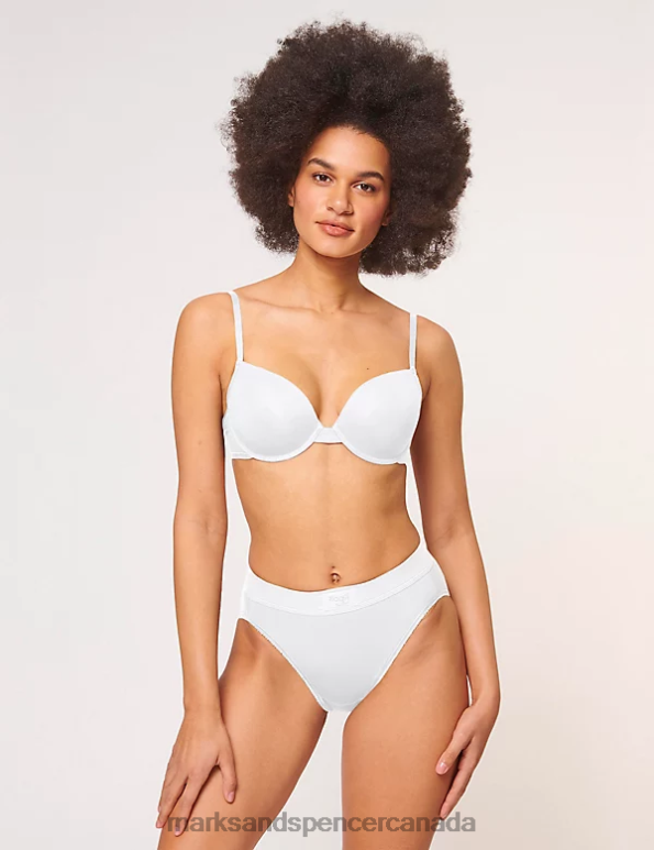 Unisex White Lingerie Marks & Spencer 2pk Double Comfort Cotton Rich Full Briefs 20VTD4475 - Marks and Spencer Canada locations