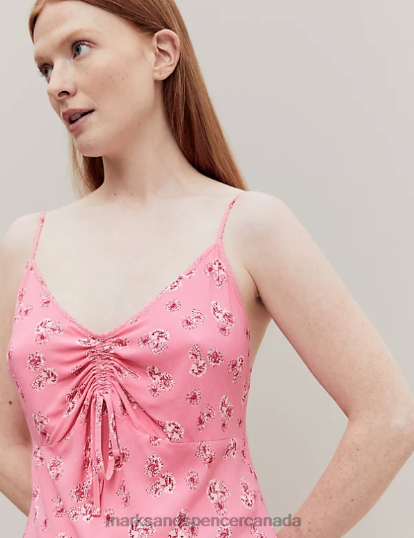 Unisex Pink Mix Lingerie Marks & Spencer Floral Print Chemise 20VTD3551 - Marks and Spencer Canada locations