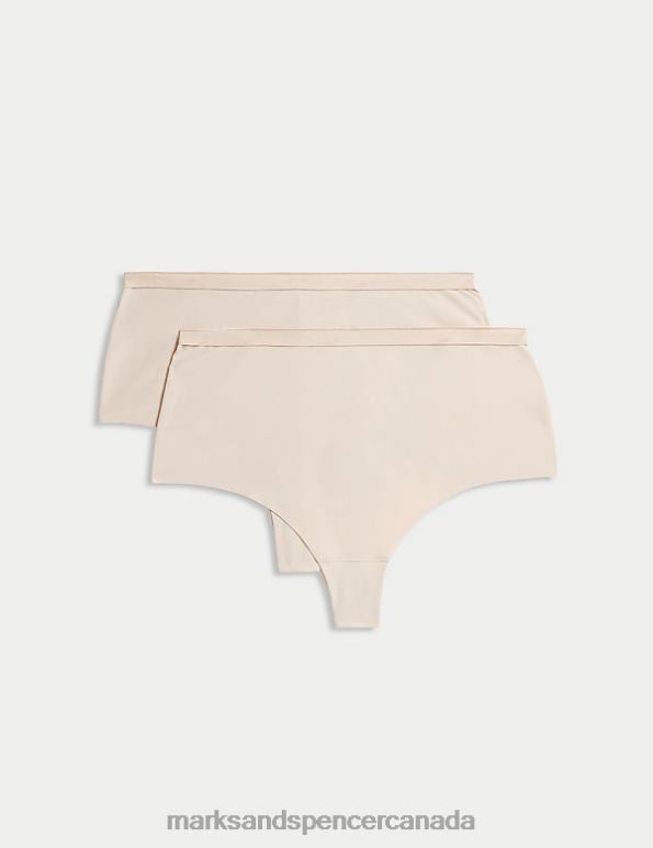 Marks and Spencer near me - Unisex Opaline Lingerie Marks & Spencer 2pk Light Control No-VPL Thong 20VTD4737