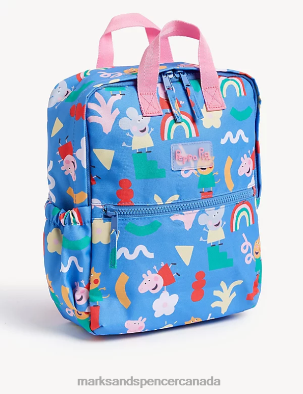 Kids Azure Blue Accessories Marks & Spencer Peppa Pig School Backpack 20VTD8789 - Marks and Spencer online