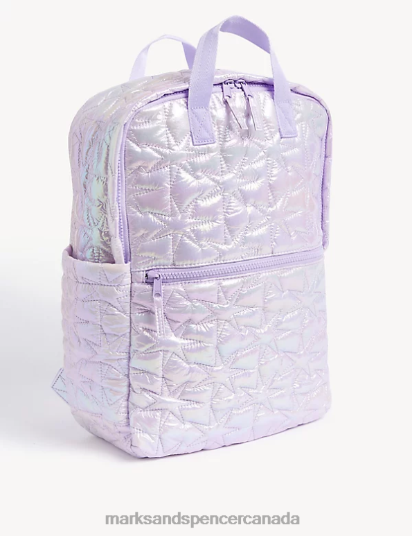 Kids Multi Accessories Marks & Spencer Shiny Star Quilted School Backpack 20VTD8840 - Marks and Spencer outlet