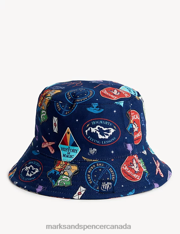 Kids Indigo Accessories Marks & Spencer Pure Cotton Harry Potter Sun Hat 20VTD8042 - Marks and Spencer online