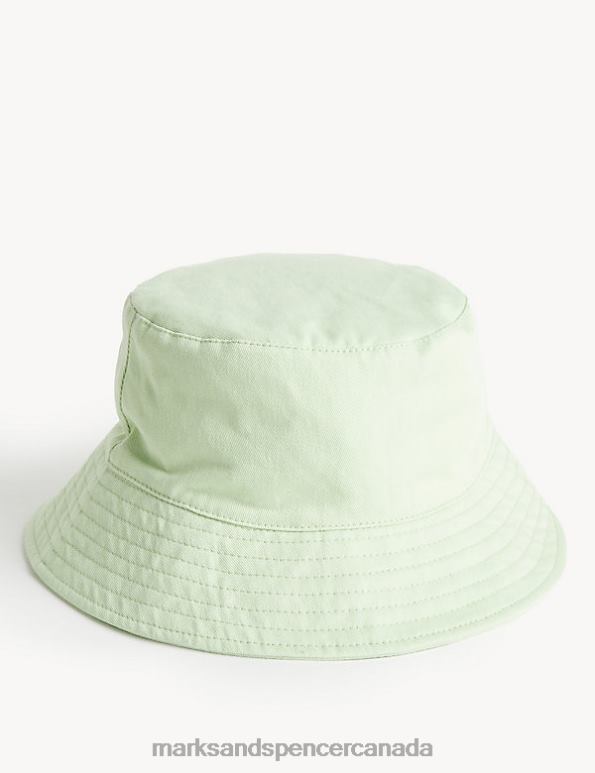 Kids Light Apple Accessories Marks & Spencer Pure Cotton Plain Sun Hat 20VTD8577 - Marks and Spencer outlet