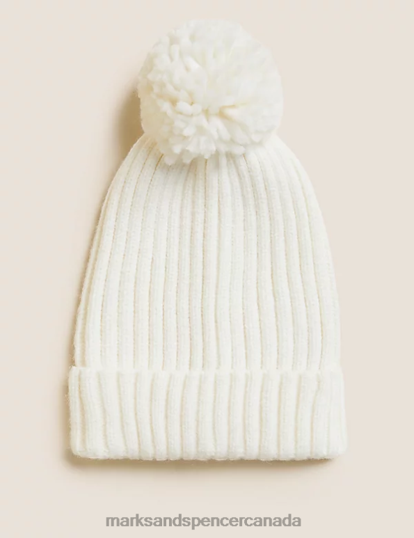 Marks and Spencer sale - Kids Light Cream Accessories Marks & Spencer Winter Hat 20VTD8706