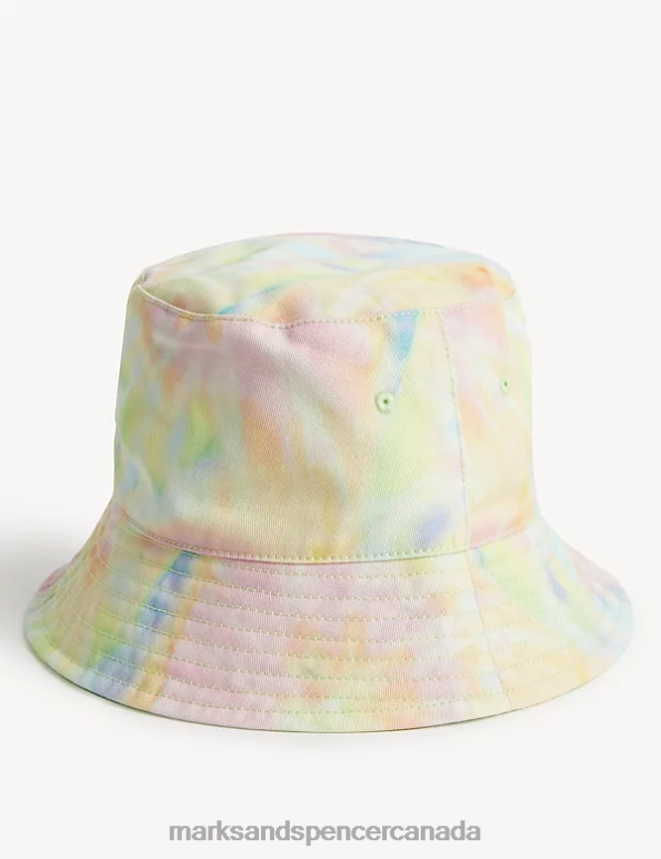 Kids Multi Accessories Marks & Spencer Pure Cotton Tie Dye Sun Hat 20VTD8512 - Marks and Spencer online