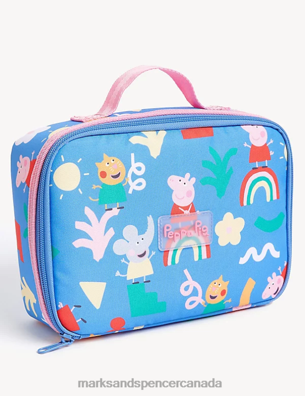 Kids Azure Blue Accessories Marks & Spencer Peppa Pig Lightweight Lunch Box 20VTD8802 - Marks and Spencer Canada locations