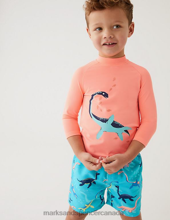 Marks and Spencer sale - Kids Multi Clothing Marks & Spencer 2pc Dinosaur Swim Set 20VTD8716