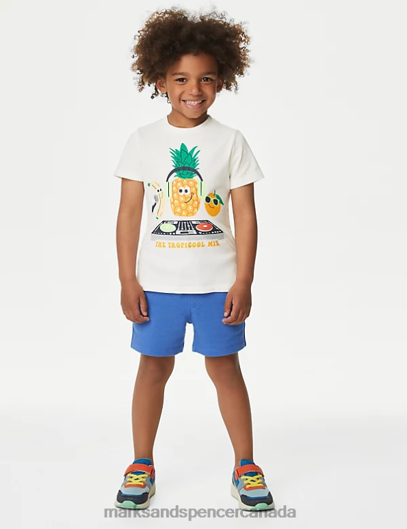 Marks and Spencer near me - Kids Multi Clothing Marks & Spencer 2pc Pure Cotton Tropical Mix Outfit 20VTD8071