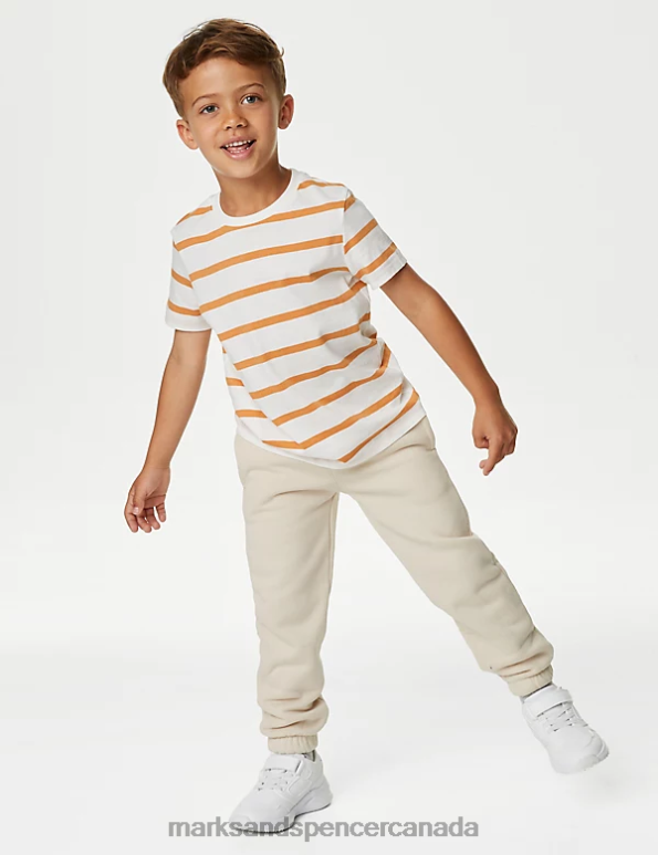 Marks and Spencer Canada - Kids Calico Clothing Marks & Spencer Cotton Rich Joggers 20VTD8348