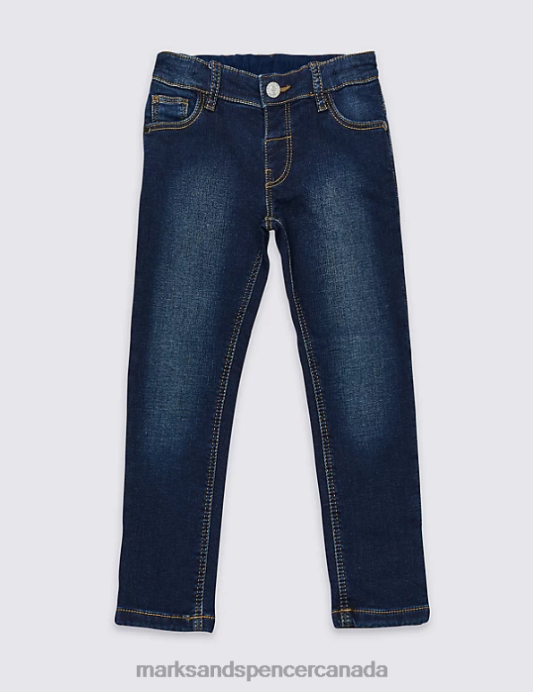 Kids Dark Denim Clothing Marks & Spencer Skinny Leg Denim Jeans 20VTD7596 - Marks and Spencer Canada locations