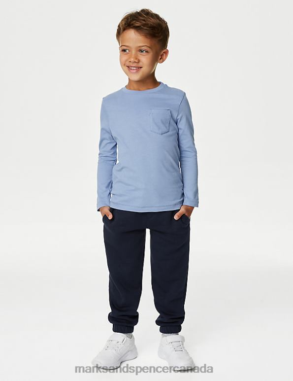 Marks and Spencer near me - Kids Navy Clothing Marks & Spencer Cotton Rich Draw Cord Joggers 20VTD8360