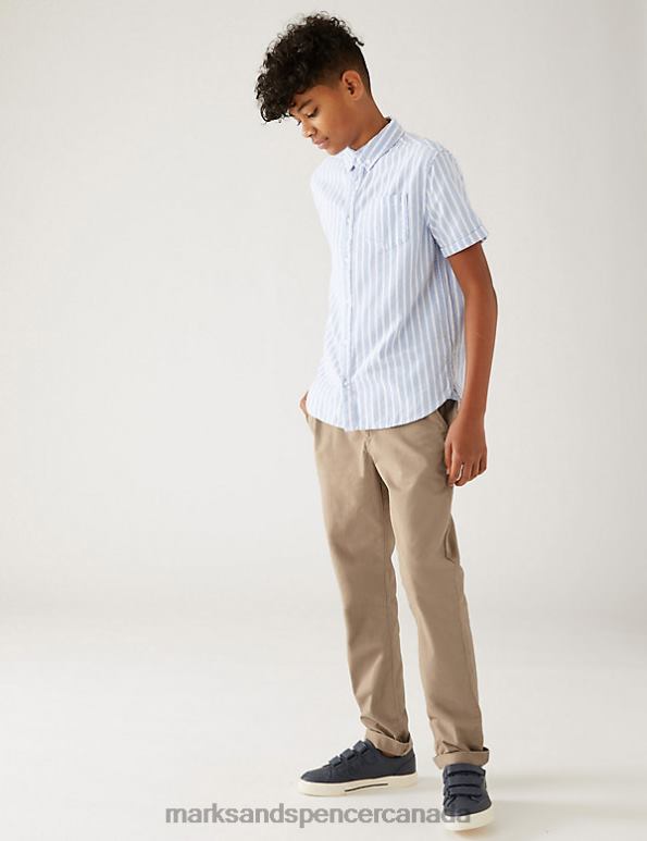 Kids Stone Clothing Marks & Spencer Cotton Rich Chinos 20VTD7991 - Marks and Spencer Canada locations