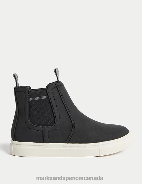 Marks and Spencer sale - Kids Black Footwear Marks & Spencer Freshfeet Chelsea Boots 20VTD8204