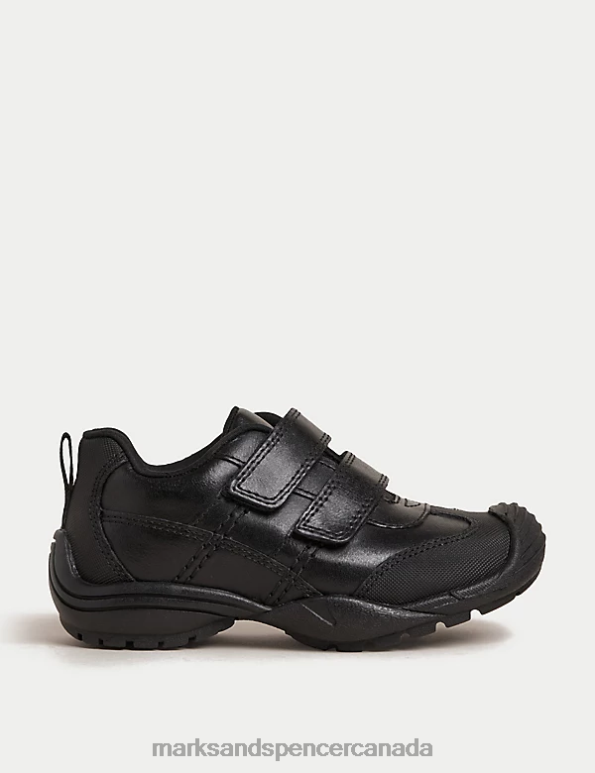 Marks and Spencer Canada - Kids Black Footwear Marks & Spencer Leather Freshfeet School Shoes 20VTD8664