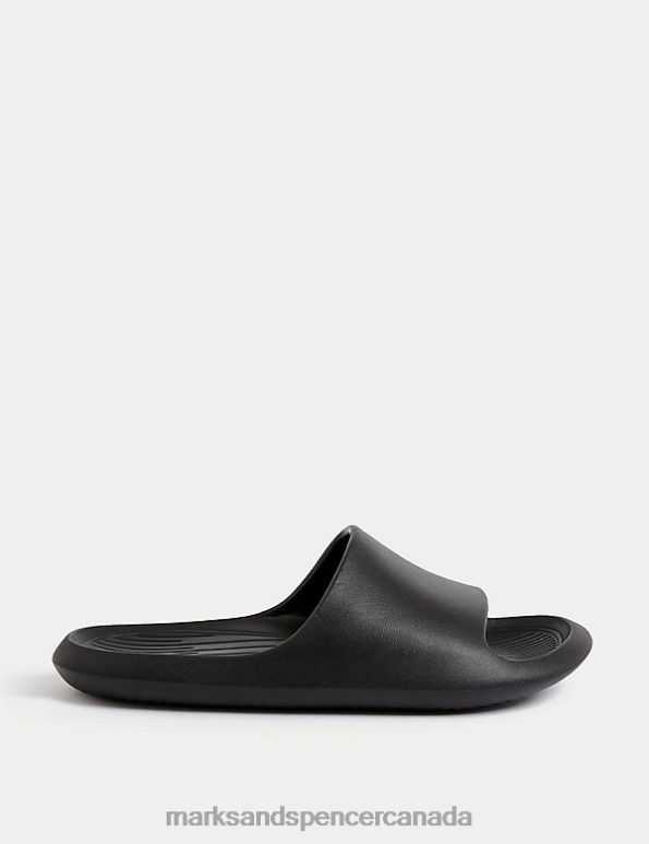 Marks and Spencer near me - Kids Black Footwear Marks & Spencer Slip-On Sliders 20VTD8666