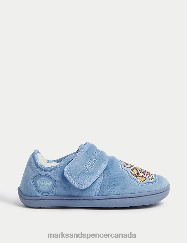 Marks and Spencer sale - Kids Blue Footwear Marks & Spencer PAW Patrol Riptape Slippers 20VTD8295