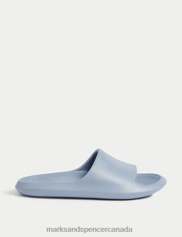 Kids Blue Footwear Marks & Spencer Slip-On Sliders 20VTD8747 - Marks and Spencer online