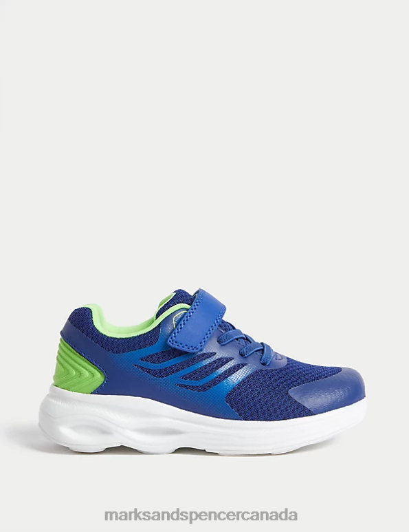 Kids Blue Mix Footwear Marks & Spencer Riptape Sport Trainers 20VTD8079 - Marks and Spencer outlet