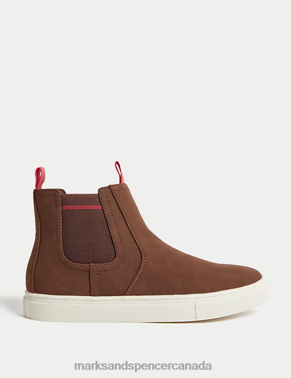 Marks and Spencer sale - Kids Brown Footwear Marks & Spencer Freshfeet Chelsea Boots 20VTD8222