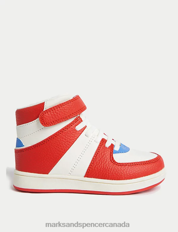 Kids Multi Footwear Marks & Spencer High Top Trainers 20VTD8297 - Marks and Spencer Canada locations