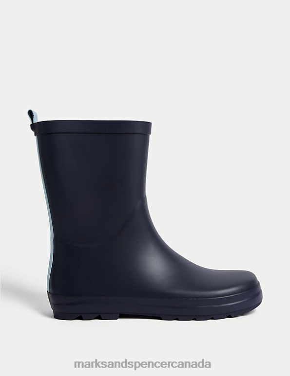 Kids Navy Footwear Marks & Spencer Freshfeet Wellies 20VTD8732 - Marks and Spencer outlet