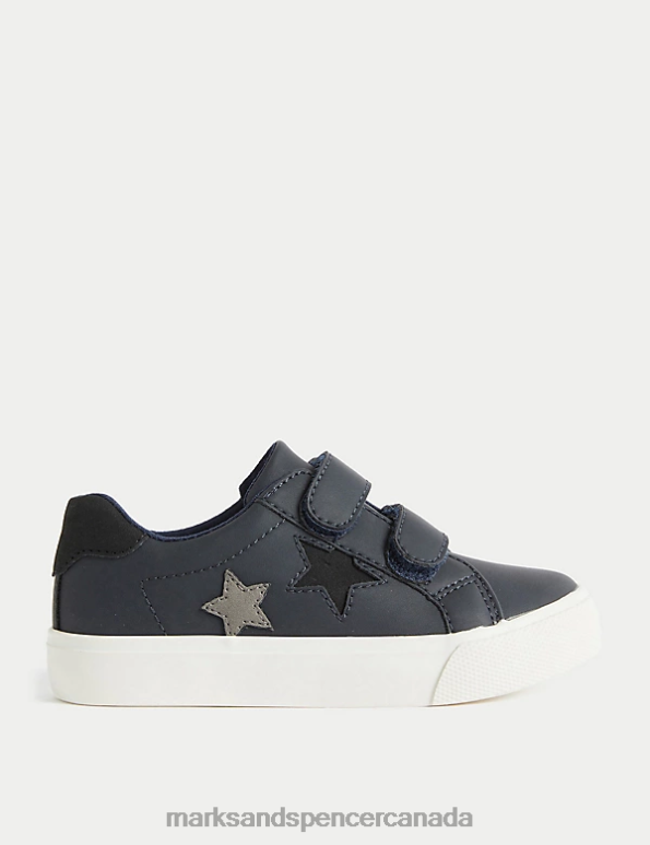 Marks and Spencer sale - Kids Navy Mix Footwear Marks & Spencer Riptape Trainers 20VTD8386