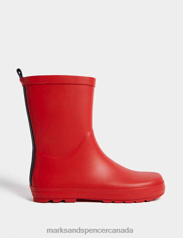 Kids Red Footwear Marks & Spencer Freshfeet Wellies 20VTD8730 - Marks and Spencer online