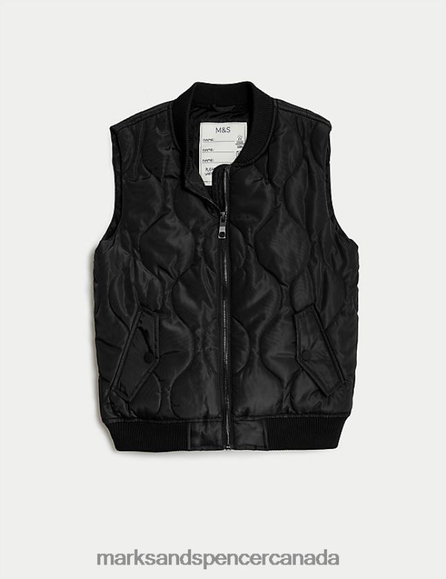 Marks and Spencer sale - Clothing 20VTD9226 Black Kids Marks & Spencer Stormwear Padded Gilet