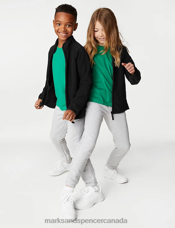 Marks and Spencer Canada - Kids Black Clothing Marks & Spencer Fleece Jacket 20VTD8139