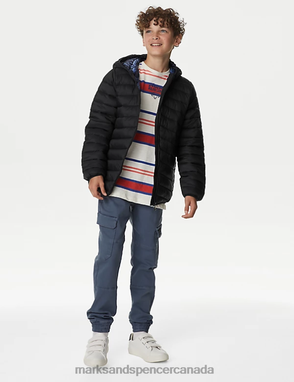 Marks and Spencer sale - Kids Black Clothing Marks & Spencer Stormwear Lightweight Padded Jacket 20VTD8257