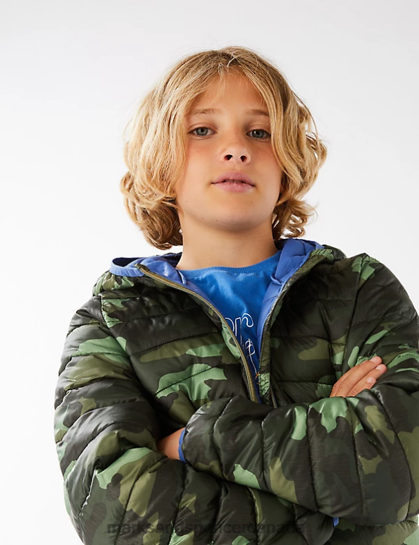 Marks and Spencer Canada - Kids Black Clothing Marks & Spencer Stormwear Lightweight Padded Jacket 20VTD8723