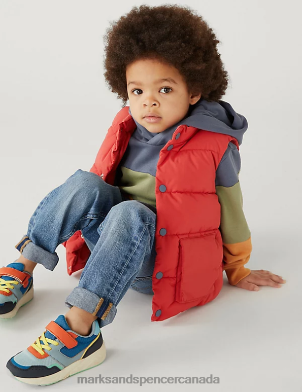 Marks and Spencer Canada - Kids Brick Clothing Marks & Spencer Stormwear Padded Gilet 20VTD8217