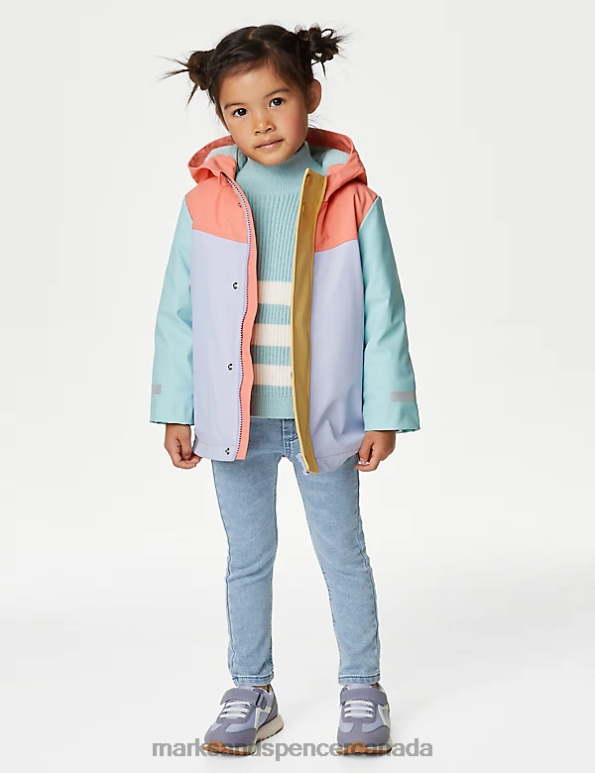 Kids Multi Clothing Marks & Spencer Stormwear Hooded Fisherman Coat 20VTD8903 - Marks and Spencer online