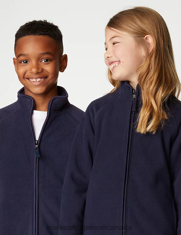 Kids Navy Clothing Marks & Spencer Fleece Jacket 20VTD7881 - Marks and Spencer Canada locations