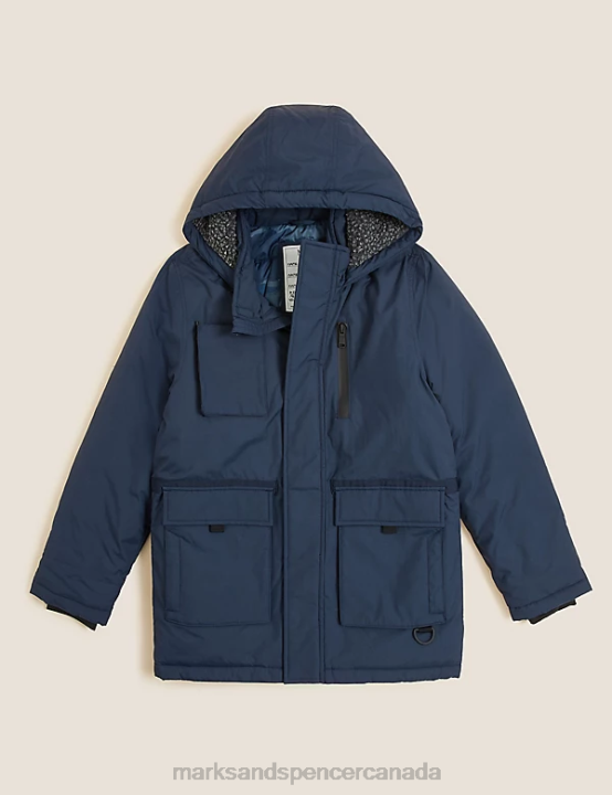 Marks and Spencer near me - Marks & Spencer Kids Stormwear Parka Clothing Navy 20VTD9019