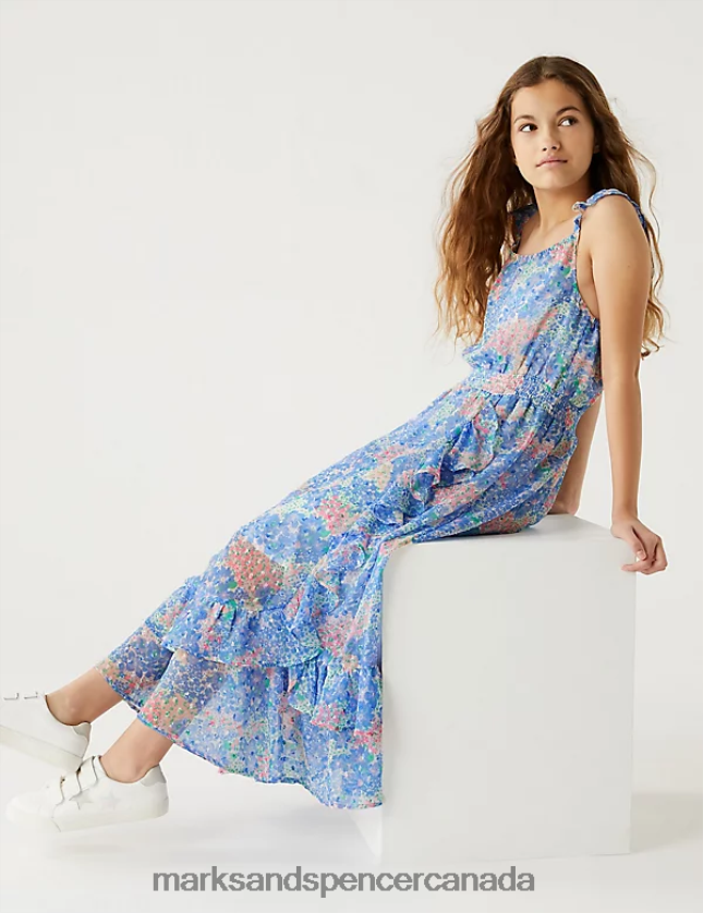 Clothing 20VTD9824 Multi Kids Marks & Spencer Floral Maxi Dress - Marks and Spencer online