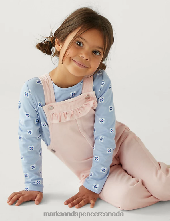 Marks and Spencer sale - Kids Pink Clothing Marks & Spencer Denim Dungarees 20VTD9011